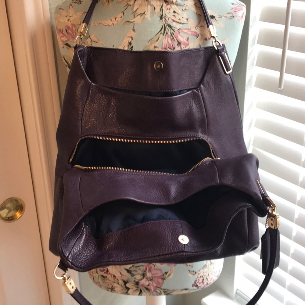 Coach Large Phoebe Shoulder Bag - Violet - Picture 2 of 7